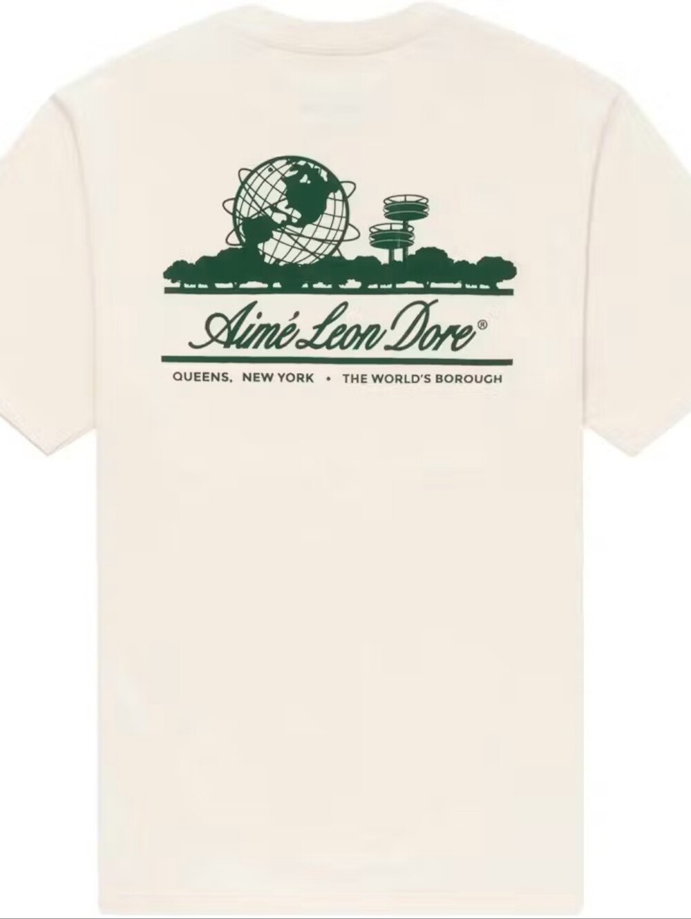 Aime Leon Dore Unisphere Mens Short-Sleeve Tee Cream L